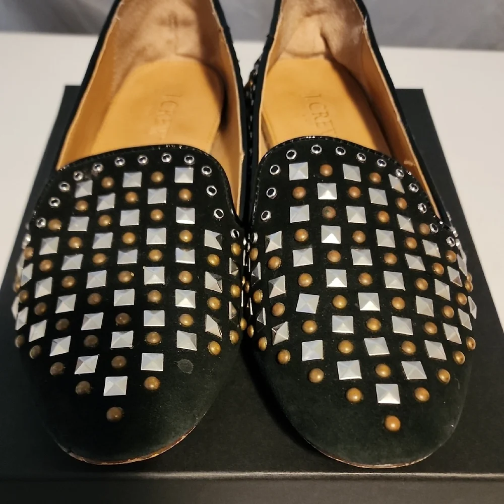 J. Crew Black Studded Loafers - Picture 4 of 8